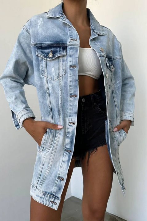 Geacă de blugi DUNKOLZA, Culoare: albastru deschis, IVET.RO - Reduceri de până la -80%