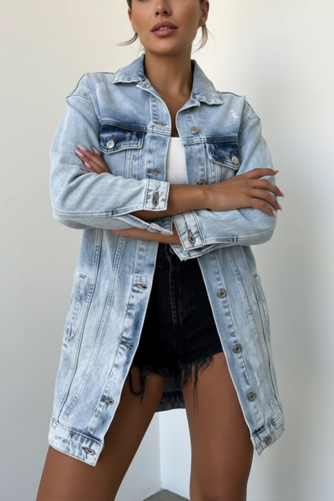 Geacă de blugi DUNKOLZA, Culoare: albastru deschis, IVET.RO - Reduceri de până la -80%