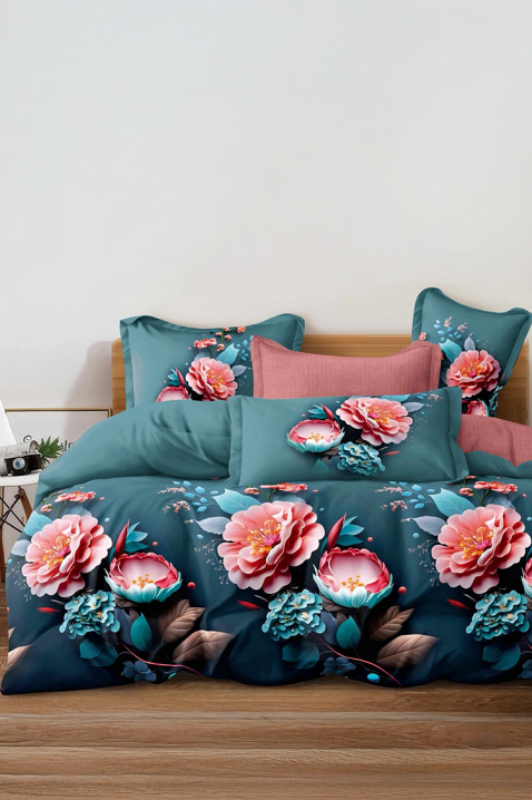 Lenjerie de pat RELMEDY 200x220 cm bumbac 4 piese, Culoare: multicolor, IVET.RO - Reduceri de până la -80%