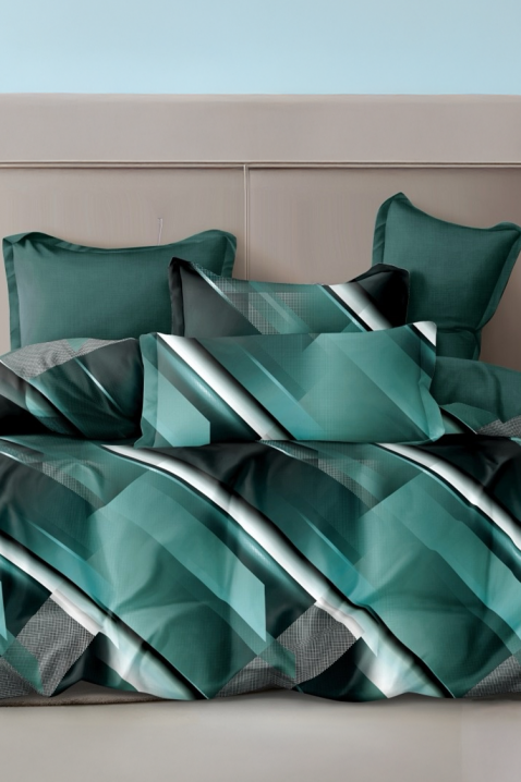 Lenjerie de pat XERFOLDY 200x220 cm bumbac 4 piese, Culoare: multicolor, IVET.RO - Reduceri de până la -80%