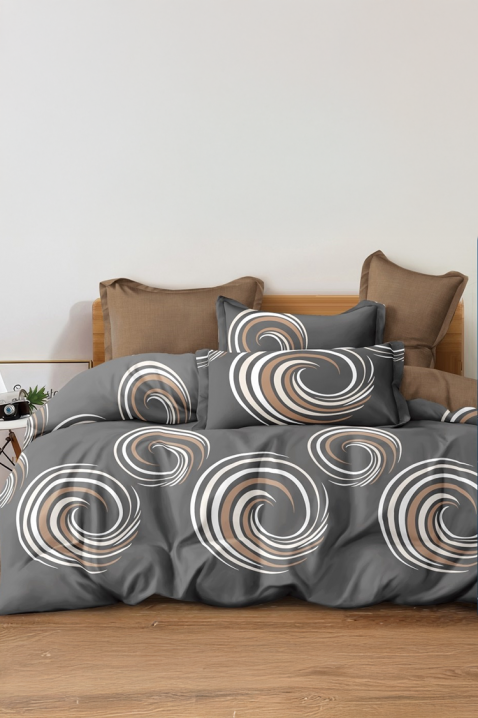 Lenjerie de pat TREDOLMY 200x220 cm bumbac 4 piese, Culoare: multicolor, IVET.RO - Reduceri de până la -80%