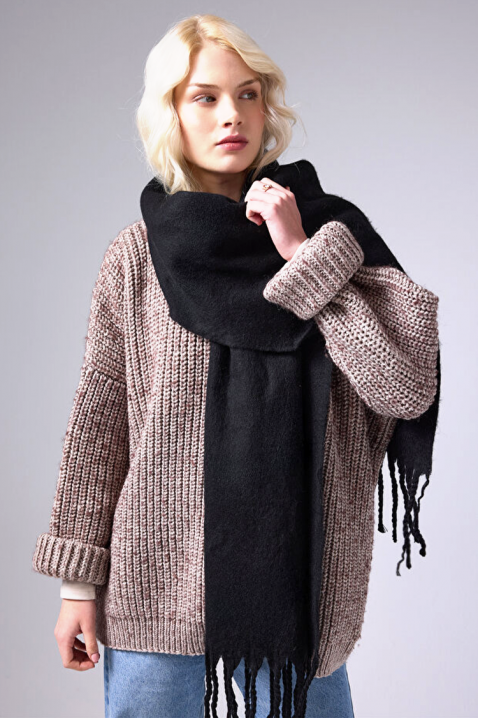 Fular KAPRINZA BLACK, Culoare: negru, IVET.RO - Reduceri de până la -80%