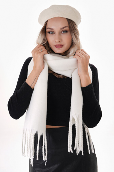 Fular SHARMALDA WHITE, Culoare: alb, IVET.RO - Reduceri de până la -80%