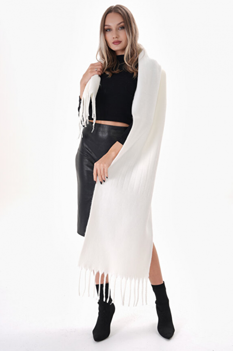 Fular SHARMALDA WHITE, Culoare: alb, IVET.RO - Reduceri de până la -80%