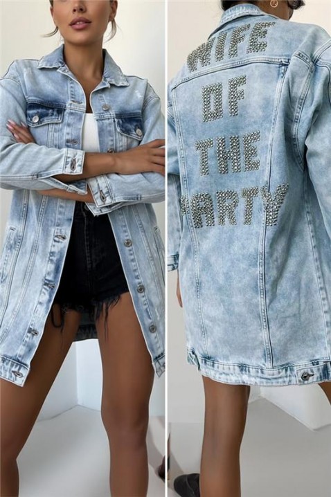 Geacă de blugi DUNKOLZA, Culoare: albastru deschis, IVET.RO - Reduceri de până la -80%