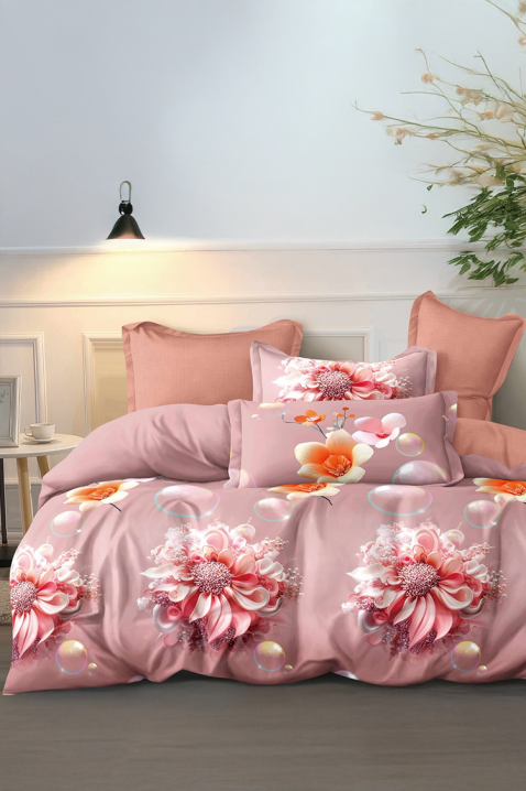 Lenjerie de pat BLUMERY 200x220 cm bumbac 4 piese, Culoare: multicolor, IVET.RO - Reduceri de până la -80%