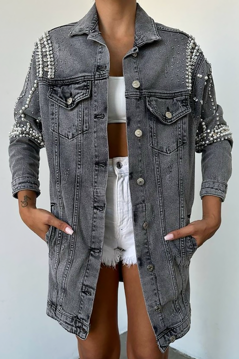 Geacă de blugi TRANVILZA, Culoare: grafit, IVET.RO - Reduceri de până la -80%