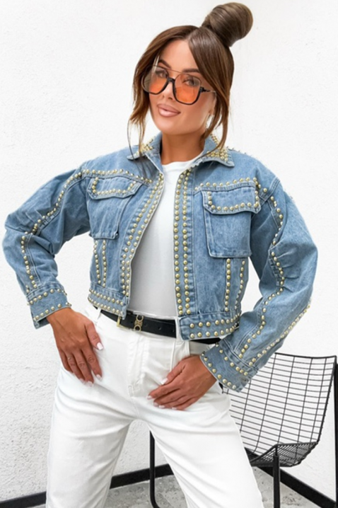 Geacă de blugi CAPLONDDA, Culoare: albastru deschis, IVET.RO - Reduceri de până la -80%