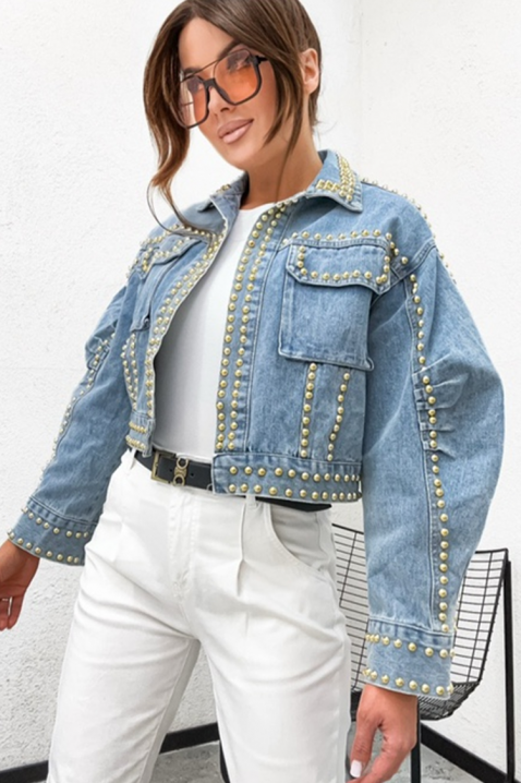 Geacă de blugi CAPLONDDA, Culoare: albastru deschis, IVET.RO - Reduceri de până la -80%