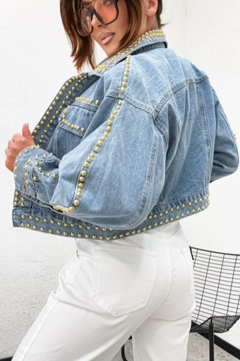 Geacă de blugi CAPLONDDA, Culoare: albastru deschis, IVET.RO - Reduceri de până la -80%