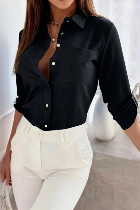 Cămașă damă OGLINZA, Culoare: negru, IVET.RO - Reduceri de până la -80%