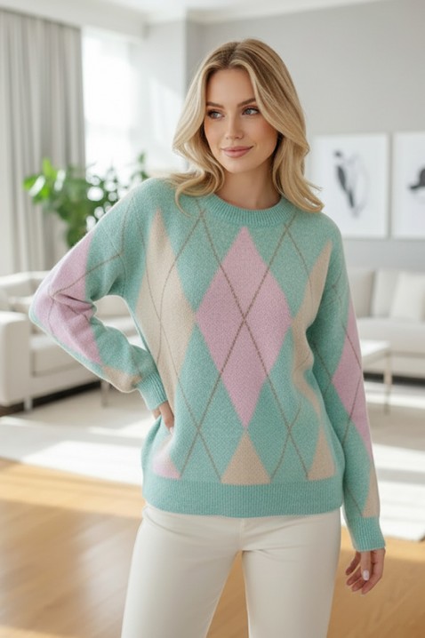 Pulover OLFENZA MINT, Culoare: mentă, IVET.RO - Reduceri de până la -80%