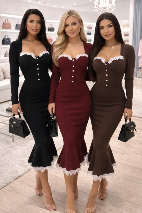 Rochie SALVONDRA BROWN, Culoare: maro, IVET.RO - Reduceri de până la -80%