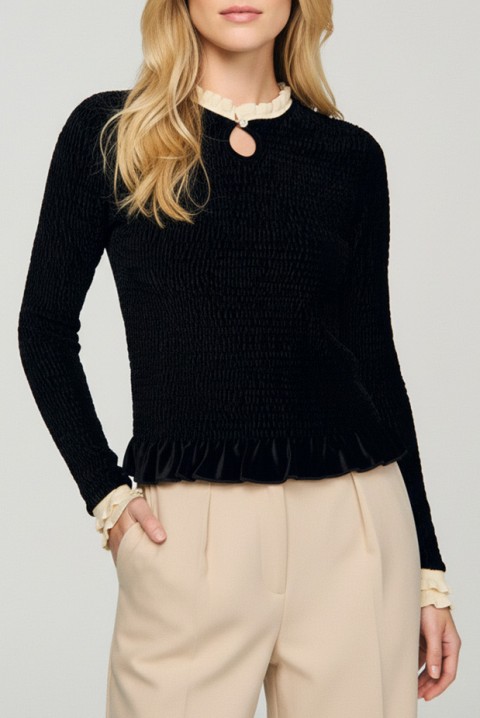 Bluză damă BROTENDA, Culoare: negru, IVET.RO - Reduceri de până la -80%