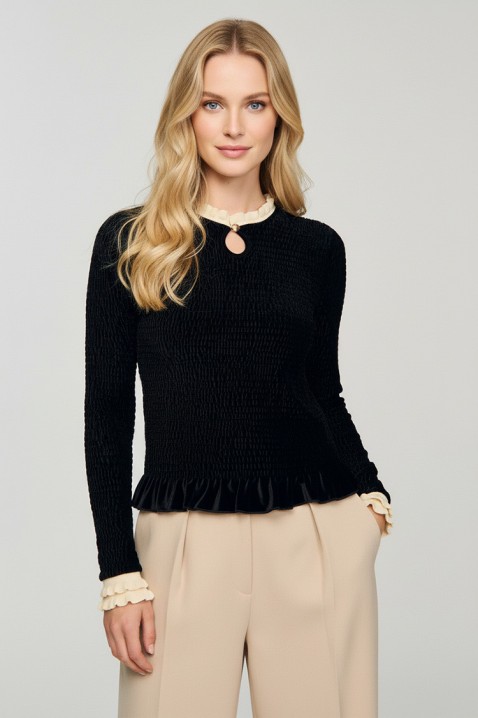 Bluză damă BROTENDA, Culoare: negru, IVET.RO - Reduceri de până la -80%