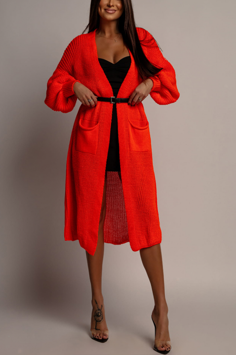 Cardigan CLORANZA RED, Culoare: roșu, IVET.RO - Reduceri de până la -80%