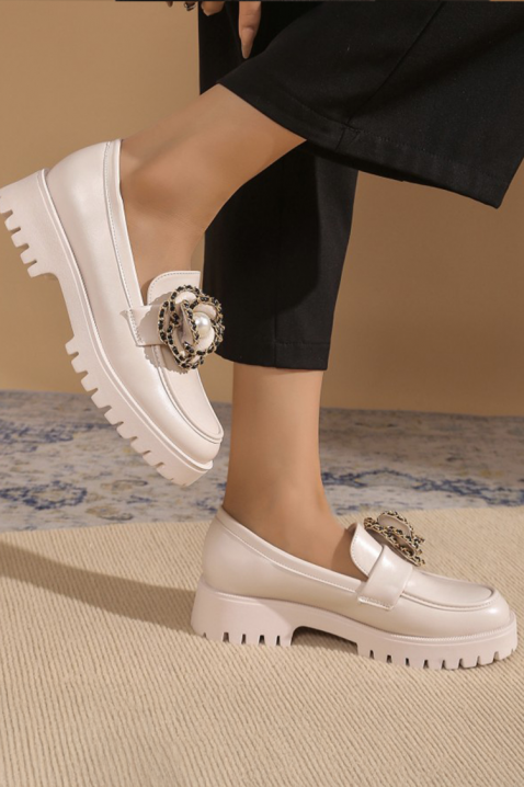 Mocasini damă BIOLMEGA ECRU, Culoare: ecru, IVET.RO - Reduceri de până la -80%