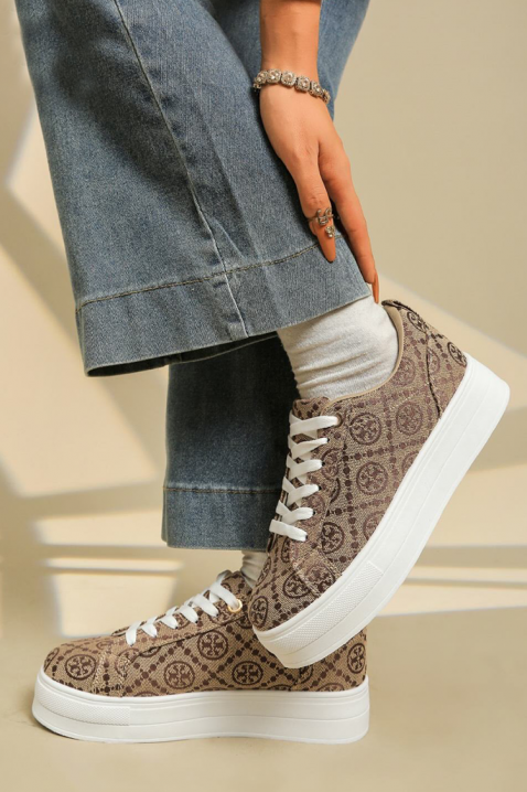 Teniși damă LINGERFA BEIGE, Culoare: bej, IVET.RO - Reduceri de până la -80%