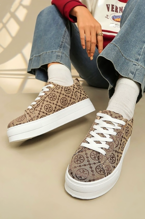 Teniși damă LINGERFA BEIGE, Culoare: bej, IVET.RO - Reduceri de până la -80%