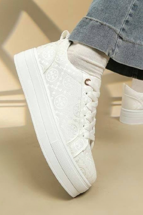 Teniși damă LINGERFA WHITE, Culoare: alb, IVET.RO - Reduceri de până la -80%