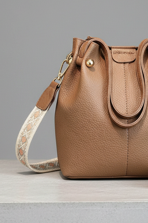 Geantă damă NOBELVA BROWN, Culoare: maro deschis    , IVET.RO - Reduceri de până la -80%