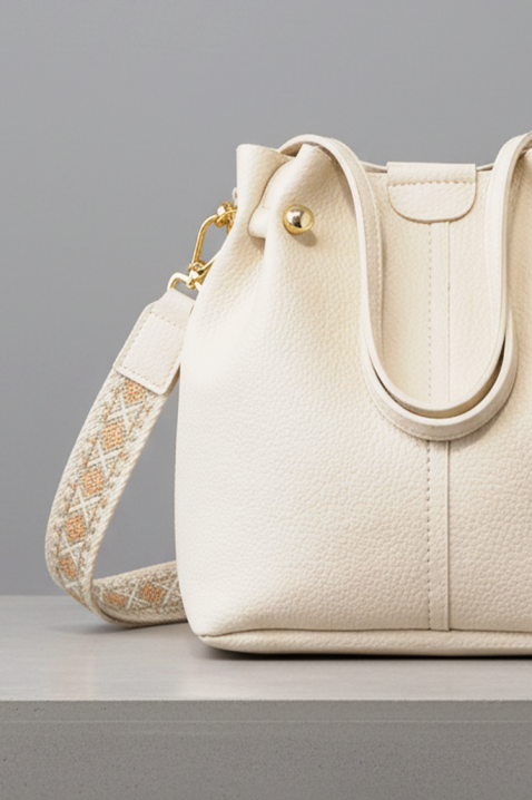 Geantă damă NOBELVA ECRU, Culoare: ecru, IVET.RO - Reduceri de până la -80%