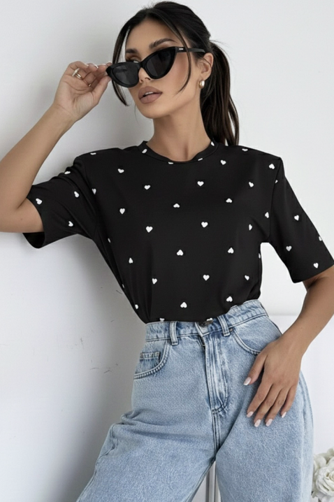 Tricou VALELONDA BLACK, Culoare: negru, IVET.RO - Reduceri de până la -80%