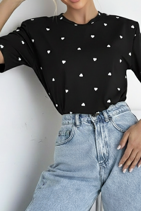 Tricou VALELONDA BLACK, Culoare: negru, IVET.RO - Reduceri de până la -80%