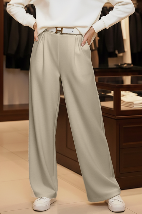 Pantaloni AKSOLTA BEIGE, Culoare: bej, IVET.RO - Reduceri de până la -80%