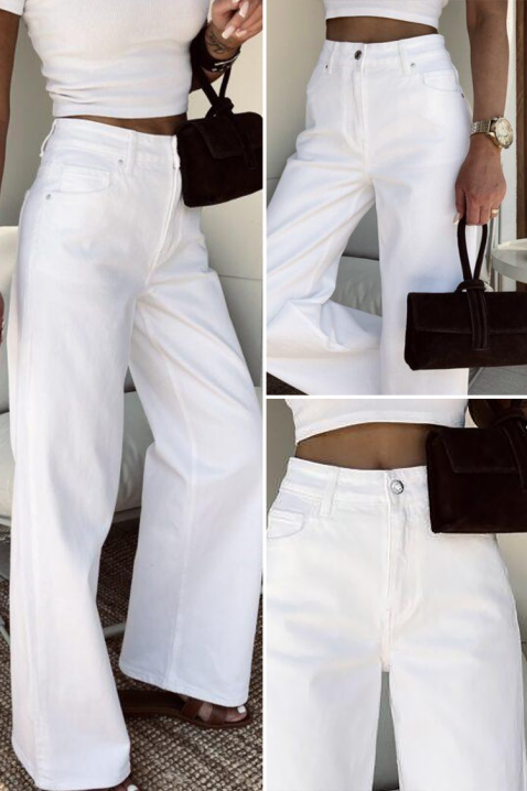 Blugi BELVENZA, Culoare: alb, IVET.RO - Reduceri de până la -80%