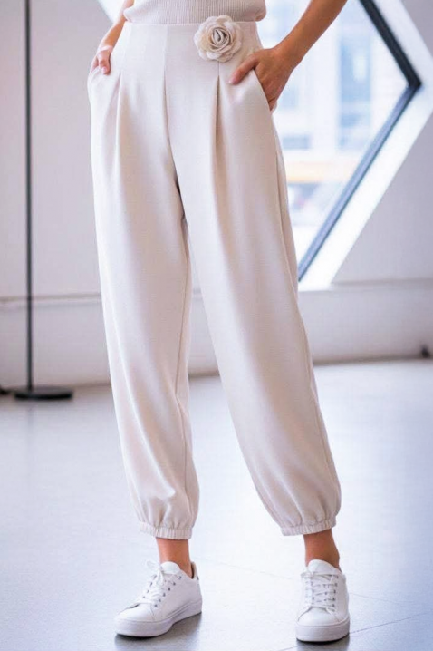 Pantaloni FALZONA WHITE, Culoare: alb, IVET.RO - Reduceri de până la -80%