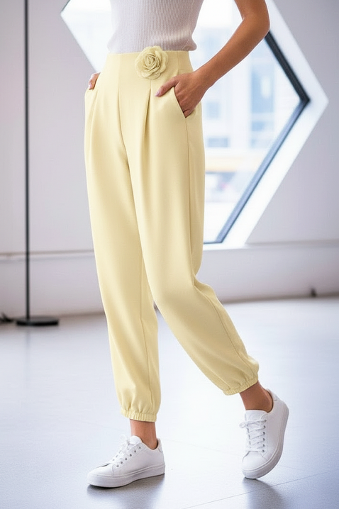 Pantaloni FALZONA YELLOW, Culoare: galben, IVET.RO - Reduceri de până la -80%