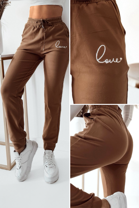 Pantaloni MARGOLVA, Culoare: maro, IVET.RO - Reduceri de până la -80%