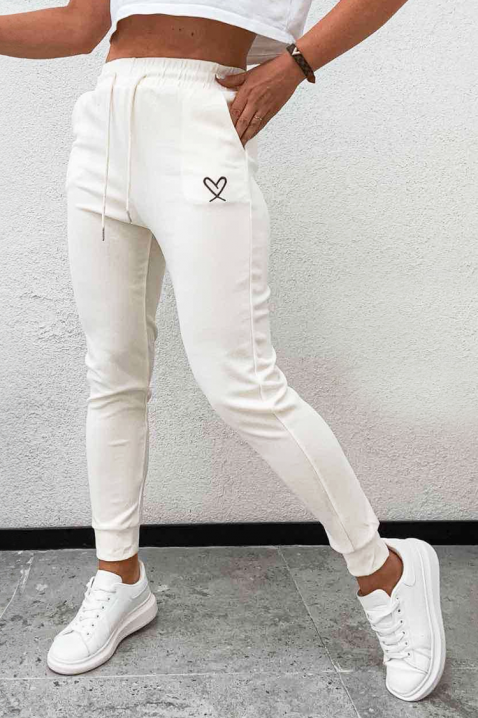 Pantaloni SARGOLVA, Culoare: alb, IVET.RO - Reduceri de până la -80%