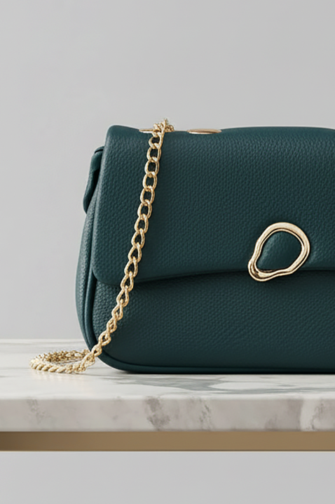 Geantă damă POCHENDA PETROL, Culoare: petrol, IVET.RO - Reduceri de până la -80%