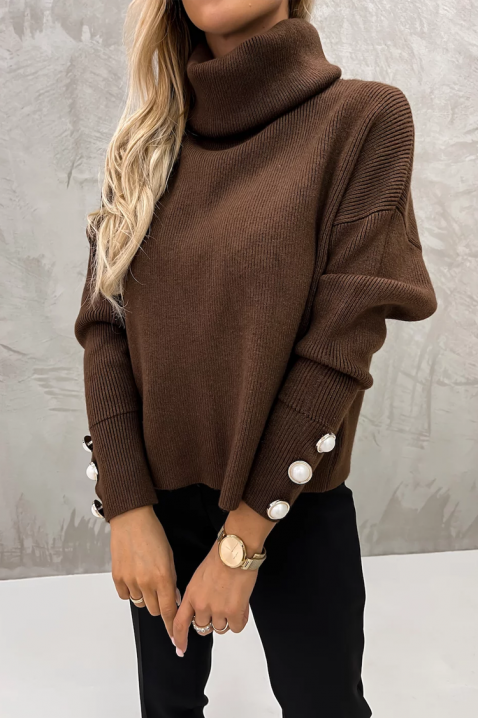 Pulover TENSILDA BROWN, Culoare: maro, IVET.RO - Reduceri de până la -80%