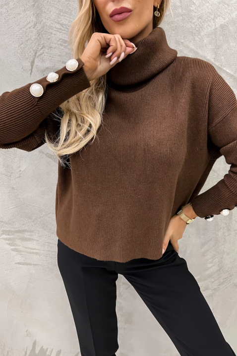 Pulover TENSILDA BROWN, Culoare: maro, IVET.RO - Reduceri de până la -80%