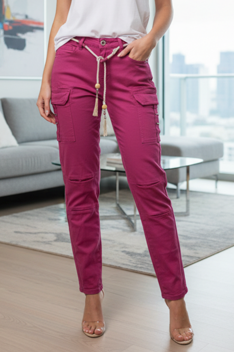 Pantaloni VORFEMA FUCHSIA, Culoare: fuchsia, IVET.RO - Reduceri de până la -80%