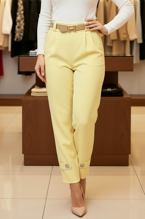 Pantaloni JESIKANDA YELLOW, Culoare: galben, IVET.RO - Reduceri de până la -80%