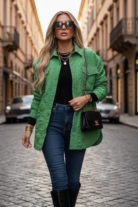 Geacă PLORILDA GREEN, Culoare: verde, IVET.RO - Reduceri de până la -80%