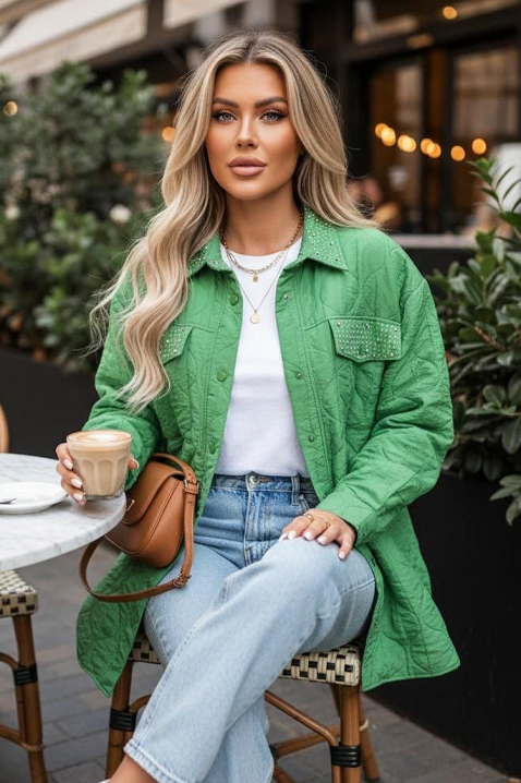 Geacă PLORILDA GREEN, Culoare: verde, IVET.RO - Reduceri de până la -80%