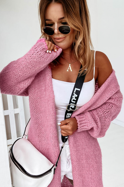 Cardigan DREKOLZA PUDRA, Culoare: pudră, IVET.RO - Reduceri de până la -80%