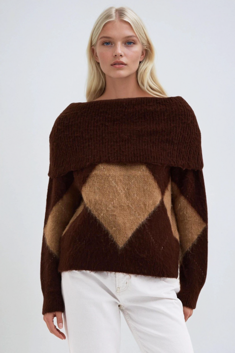 Pulover SEBRENDA BROWN, Culoare: maro, IVET.RO - Reduceri de până la -80%