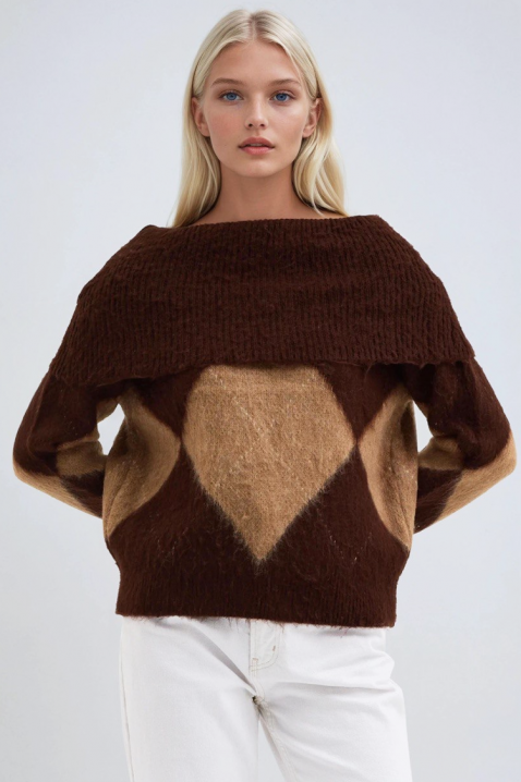 Pulover SEBRENDA BROWN, Culoare: maro, IVET.RO - Reduceri de până la -80%