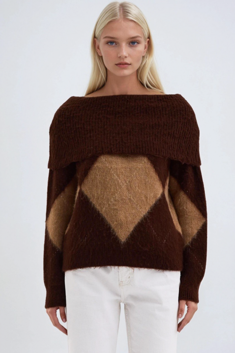 Pulover SEBRENDA BROWN, Culoare: maro, IVET.RO - Reduceri de până la -80%