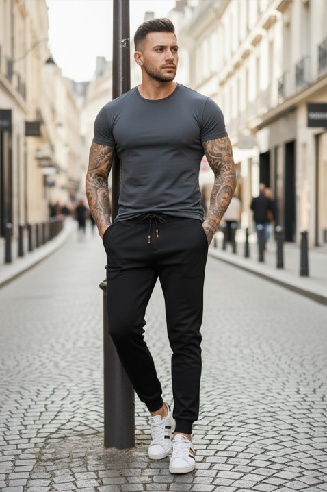 Pantaloni bărbați TIRZO BLACK, Culoare: negru, IVET.RO - Reduceri de până la -80%