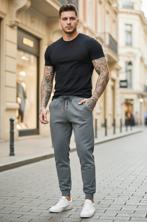 Pantaloni bărbați TIRZO GREY, Culoare: gri, IVET.RO - Reduceri de până la -80%