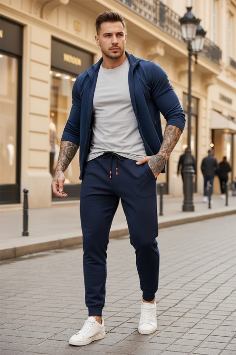 Pantaloni bărbați TIRZO NAVY, Culoare: bleumarin, IVET.RO - Reduceri de până la -80%