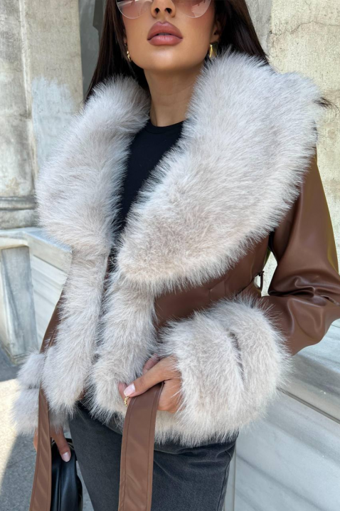 Geacă HUDILZA CAMEL, Culoare: maro deschis    , IVET.RO - Reduceri de până la -80%