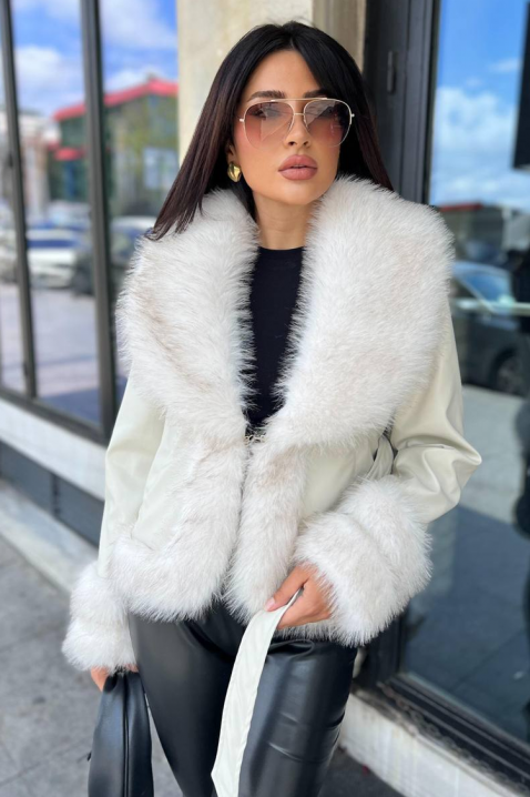 Geacă HUDILZA ECRU, Culoare: ecru, IVET.RO - Reduceri de până la -80%